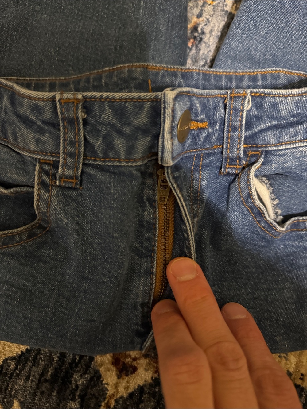 CARHARTT MODEL BD8374-B BOYS DENIM JEANS SIZE 12 - Picture 5 of 7